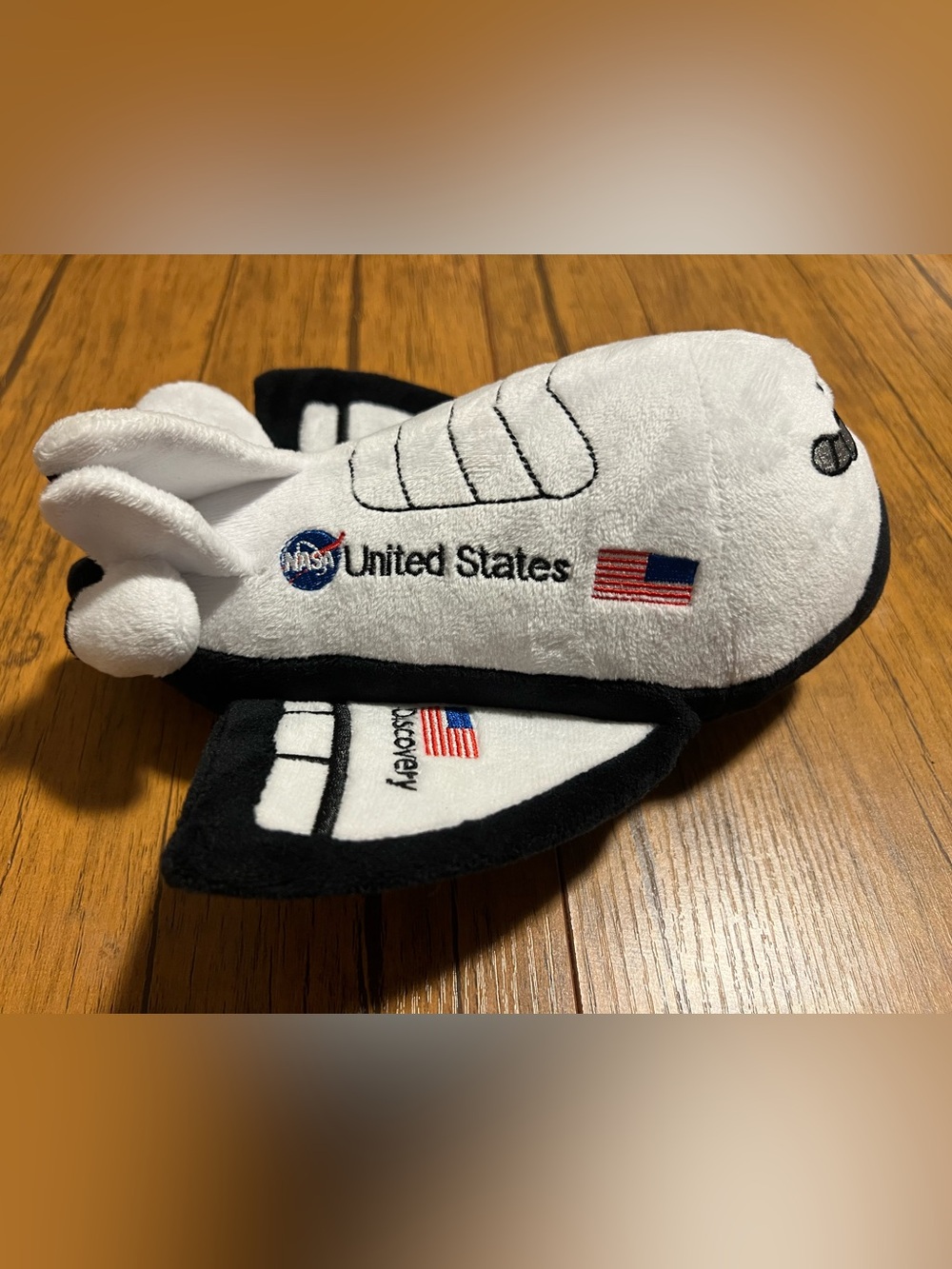 NASA United States Discovery Rocket Space Shuttle Plush Stuffed Toy EUC